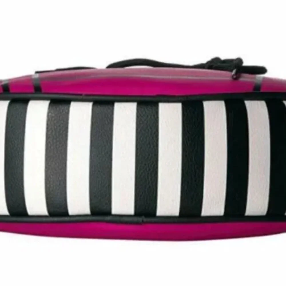 Betsey Johnson Fuchsia Football Crossbody - Picture 7 of 9